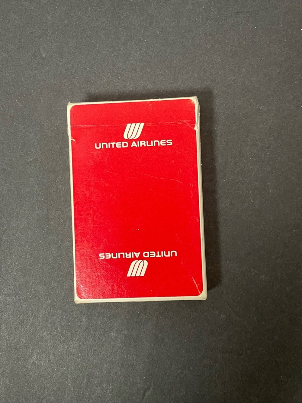United Airlines Red Playing Card Deck - Branded Travel Card Games